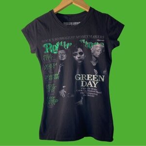 Vintage Rolling Stone Green Day Issue 968 Women’s Tee Size Small